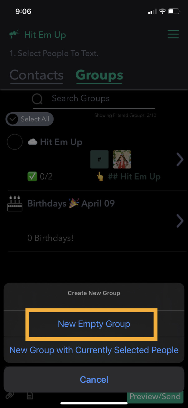 create-new-empty-group